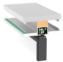 скрытое (к потолку)