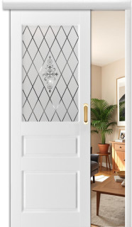 Раздвижная дверь "Честер", по, белый
