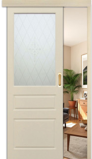 Раздвижная дверь "Честер", по, слоновая кость