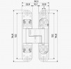 Петля скрытая ARCHIE с 3-D регулировкой 115х23-3D-BLACK Черный (3.0)