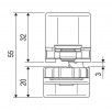 Петля скрытая Morelli с 3-D регулировкой HH-24 BL Черный (2.0)