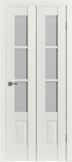 Складная дверь "ER 2", по, Emalex Midwhite