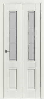 Складная дверь "EC 2", по, Emalex Midwhite
