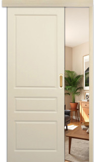 Раздвижная дверь "Честер", пг, слоновая кость