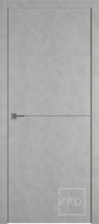 Межкомнатная дверь "URBAN 1", пг, ANTIC LOFT (алюминиевый молдинг)