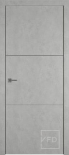 Межкомнатная дверь "URBAN 2", пг, ANTIC LOFT (алюминиевый молдинг)