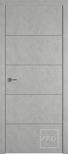 Межкомнатная дверь "URBAN 4", пг, ANTIC LOFT (алюминивый молдинг)