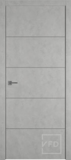 Межкомнатная дверь "URBAN 4", пг, ANTIC LOFT (алюминивый молдинг)