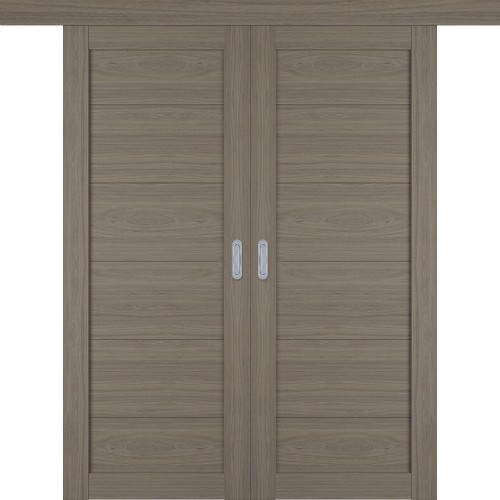 Раздвижная двустворчатая дверь "Атум PRO Х32", пг, Brun Oak