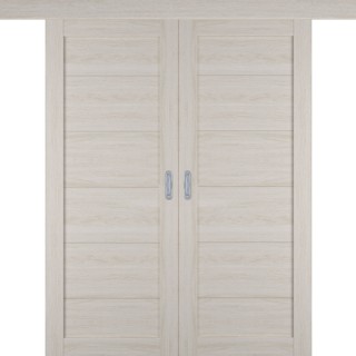 Раздвижная двустворчатая дверь "Атум PRO Х32", пг, Scansom Oak