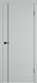Межкомнатная дверь "Basic 1V", пг, Emalex steel, кромка ABS black (ЗПЗм1) Межкомнатная дверь "Basic 1V", пг, Emalex steel, кромка ABS black (ЗПЗм1)