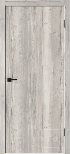 Межкомнатная дверь "BASIC", пг, Dakota oak, ABS black