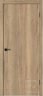 Межкомнатная дверь "BASIC", пг, Texas oak, ABS black