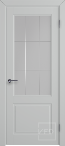 Межкомнатная дверь "Доррен", по, Silver