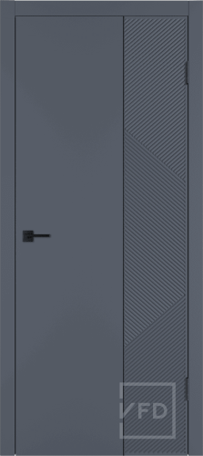 Межкомнатная дверь "Linea ART2", пг, графит Black mould