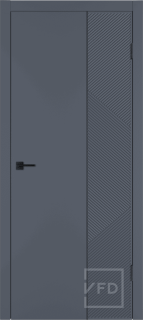 Межкомнатная дверь "Linea ART2", пг, графит Black mould