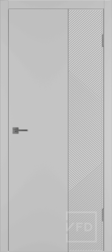 Межкомнатная дверь " Linea ART2", пг, Silver, Silver mould