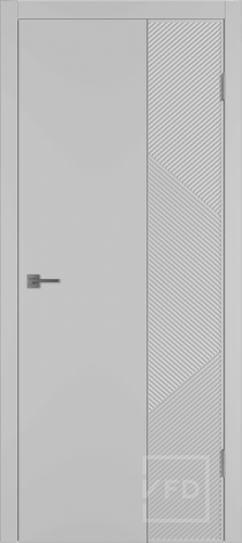 Межкомнатная дверь "Linea ART2", пг, Silver, Silver mould