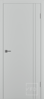 Межкомнатная дверь "Меридиан 2V", пг, Silver