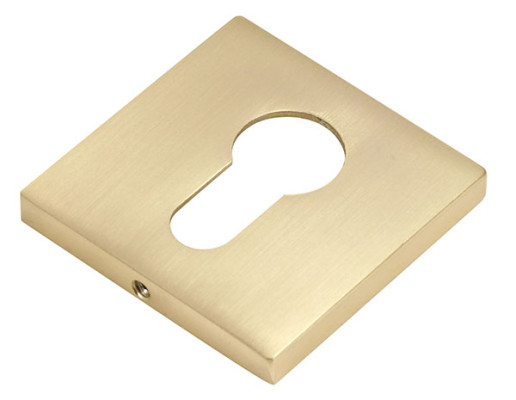 Накладка на цилиндр BUSSARE квадратная, B0-40 W.GOLD, Валлийское золото