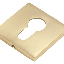 Накладка на цилиндр BUSSARE квадратная, B0-40 W.GOLD, Валлийское золото