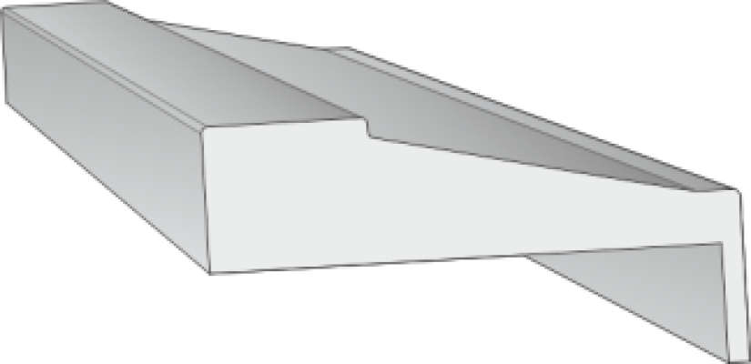 Наличник НТ№36 80x22x2440 мм, Silky white, НЕСТАНДАРТ