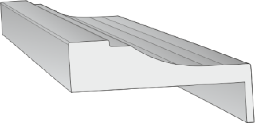 Наличник НТ№37 80x22x2440 мм, Silky white, НЕСТАНДАРТ