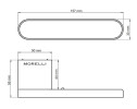 Ручка Morell MARACANA MH-62-R50 BL, черный
