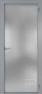 Алюминевая дверь System R00 Chrome стекло White Cloud