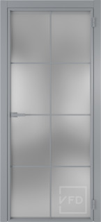 Алюминевая дверь System R44 Chrome стекло White Cloud Алюминевая дверь System R44 Chrome стекло White Cloud