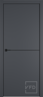 Межкомнатная дверь "URBAN 1", пг, Emalex onyx 4-xBE Black mould