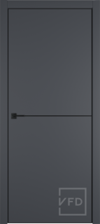 Межкомнатная дверь "URBAN 1", пг, Emalex onyx 4-xBE Black mould