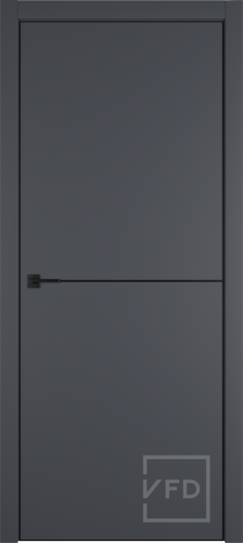 Межкомнатная дверь "URBAN 1", пг, Emalex onyx 4-xBE Black mould