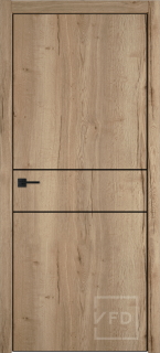 Межкомнатная дверь "URBAN 2H", пг, Texas oak 4-xBE Black mould