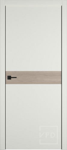 Межкомнатная дверь "URBAN H", пг, Emalex midwhite/Red oak гориз. 4-xBE
