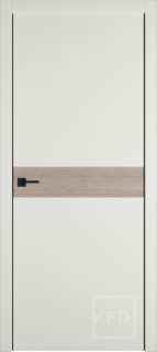 Межкомнатная дверь "URBAN H", пг, Emalex midwhite/Red oak гориз. 4-xBE