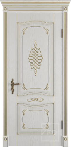 Межкомнатная дверь "Веста" (Vesta), пг, Bianco Classic
