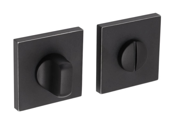 Фиксатор сантехнический ADDEN BAU, WC SQ-003 BLACK / CHROME RIM (цвет ЧЁРНЫЙ МАТОВЫЙ/ ХРОМ)