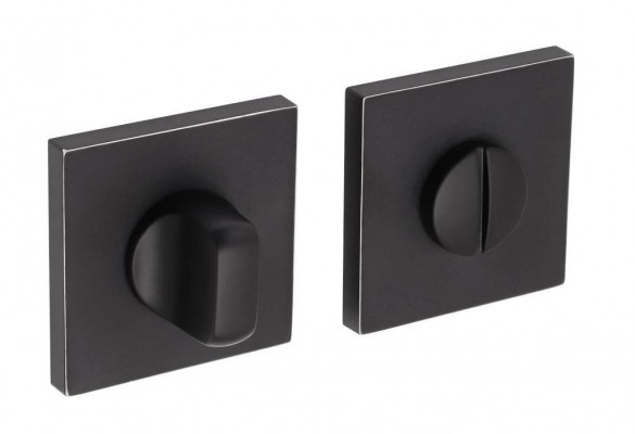Фиксатор сантехнический ADDEN BAU, WC SQ-003 BLACK / CHROME RIM (цвет ЧЁРНЫЙ МАТОВЫЙ/ ХРОМ)